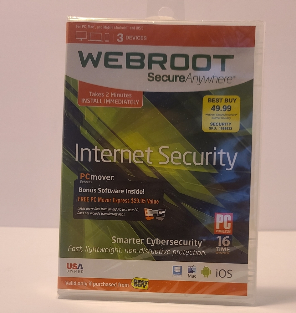 Webroot SecureAnywhere Internet Security - Full Version for Windows & Mac YBG #9